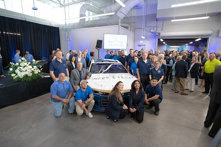 Wake Tech Employees at No 5 car.jpg