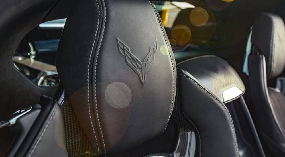 Leather seats in a 2025 Chevy Corvette