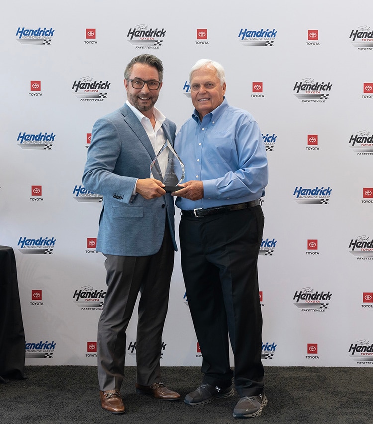 RH Toyota Fayetteville Toyota Mr Hendrick Trophy Hendrick Cars.jpg